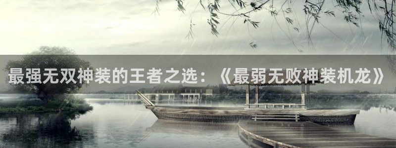 一耽韩漫下载正版官网：最强无双神装的王者之选：《最弱无败神装机龙》