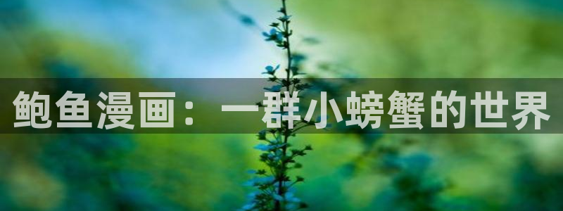 哪里能免费看韩漫：鲍鱼漫画：一群小螃蟹的世界